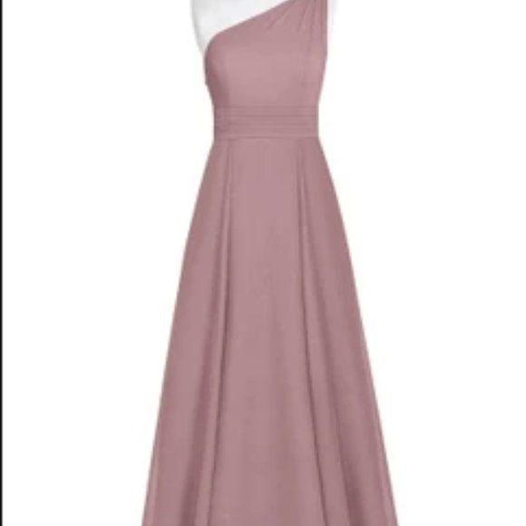 Floor-Length gown in Dusty Rose - Picture 6 of 8